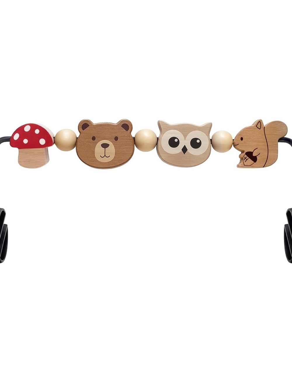 Wooden Woodland Bouncer Toy Bar -compatible BabyBjorn bouncer